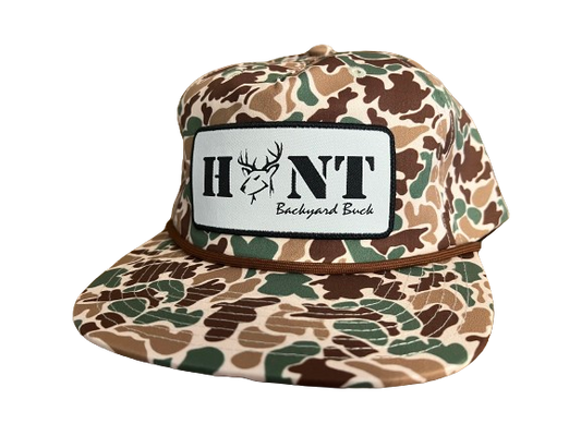 Old School Rope Gramps - HUNT Patch Snapback
