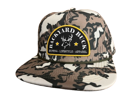 Old School Rope Gramps - Semi-Circle Patch Snapback