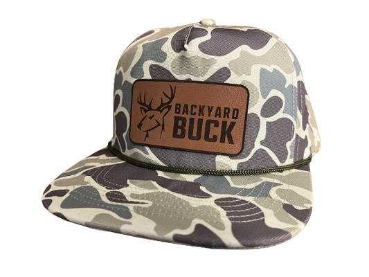 Old School Rope Gramps - Leather Patch Snapback