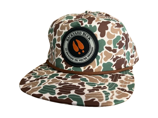 Old School Rope Gramps - Circle Patch Snapback